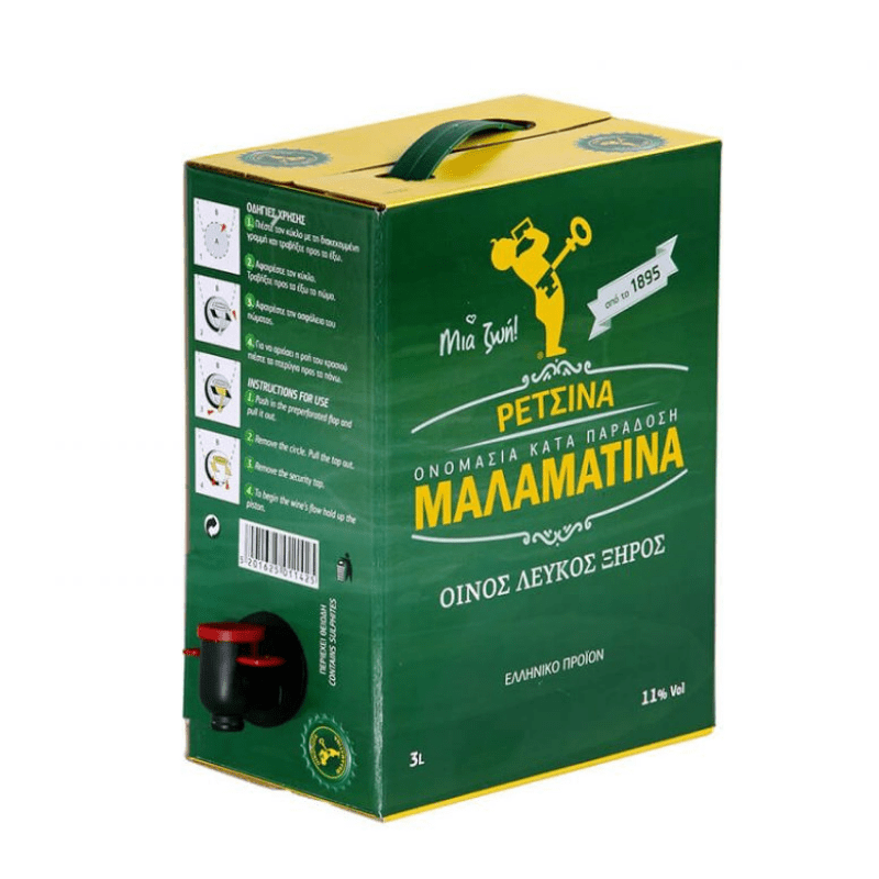 Malamatina Retsina Bag in Box