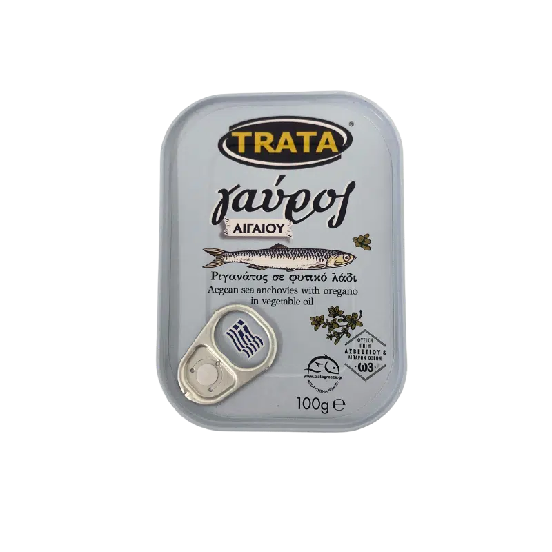 Gavros in Öl mit Oregano 100g Trata